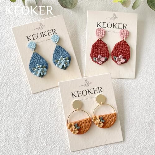KEOKER Leather Texture Roller for Polymer Clay, Polymer Clay Texture Roller, Polymer Clay Leather Texture Roller, Like Polymer Clay Texture Sheets, Great Work with Polymer Clay Cutters - color: Crocodile Grain
