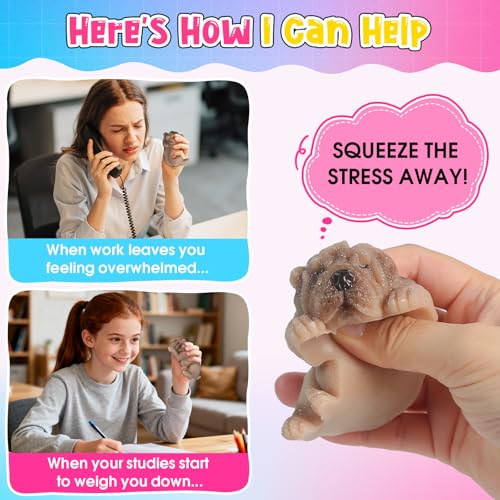 ResinAngel 16 Pcs Taba Squishy Kit 64OZ,1:1 AB Liquid Silicone Gel,FuFu Squishy Maker Kit with Mold,Silicone Rubber Squishy Toys for Stress Relief,Entertainment,Party Favors,Birthday,Christmas Gift