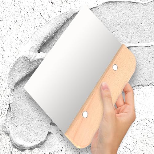 4pc wooden handle stainless steel Bench dough scraper set size 4 "6" 8 "10", baking scraper, cutting tool, scraper putty knife