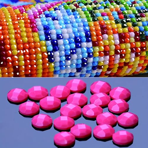 BYGFHLYW 5D Full Round Drill Diamond Painting Kits for Adults, Flower Diamond Art Kit, Diamond Dots Kits Gem Arts DIY Crafts for Home Wall Deco Present, 12x16Inch - color: KM1143-1