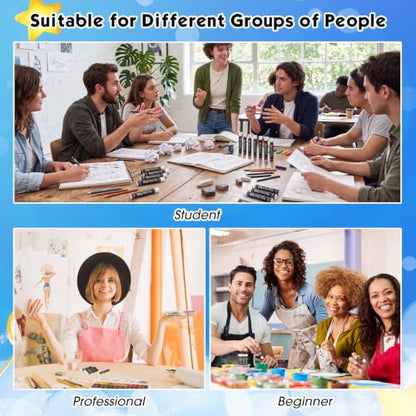 Nezyo 72 Pieces White Oil Pastels Bulk for Artists Soft Oil Crayons Single Color Hexagonal Creamy Pastel Refill Set for Teachers Beginners Artists Painting Drawing Relaxing Blending - color: White