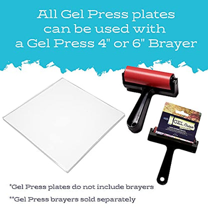 Gel Press 10803 Monoprinting Plate, 12" x 12" - size: 12" x 12"