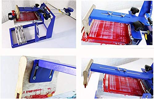 TECHTONGDA 8x10 Inches Cylindrical Screen Printing Machine for 6.7 Inches Diameter Cylinder Silk Screen Printing Press for Pen Cup Bottle