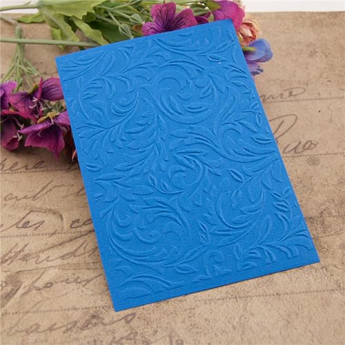 Swirls Texture Plastic Embossing Folders for Cards Making Baroque Filigree Embossing Stencils for DIY Paper Crafts Scrapbooking Polymer Clay Decoration