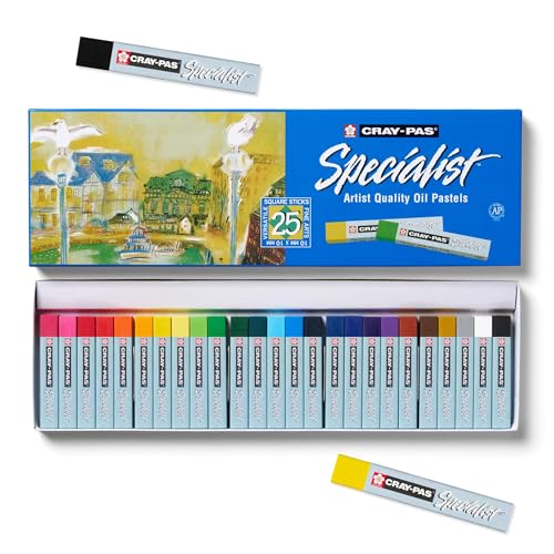 SAKURA 25-Piece Cray Pas Specialist Colors May Vary Oil Pastel Set - size: 25 Count (Pack of 1)