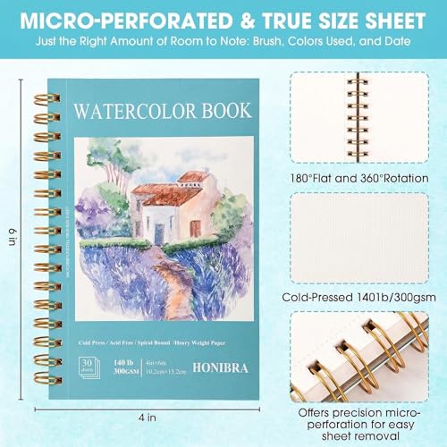 Watercolor Paper Pad - size: 4”×6“(2pack)