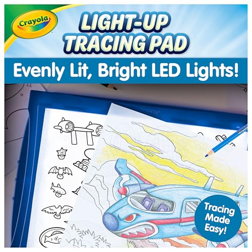 Crayola Light Up Tracing Pad - Blue, Drawing & Tracing Projector for Kids, Sketching Light Box Table, Toys for Kids, Gift for Girls & Boys, Ages 6+ - style: Blue
