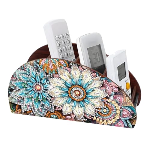 MVVMTOP Diamond Painting Kits Organizer Box, Diamond Art DIY Flowers Special Shape Diamond Partial Mosaic Handmade Making Kit Organizer Box, Home Dining Living Room Tabletop Art Decoration - color: Flowers