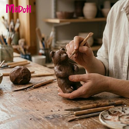 Plasticine Oil Based Modeling Clay, Non Hardening Reusable Clay, Non Toxic, Sulfur Free, No Bake, Non Drying Professional Plastilina Sculpting Clay (Terracotta, 2 Lbs) - color: Terracotta, size: 2 Lbs
