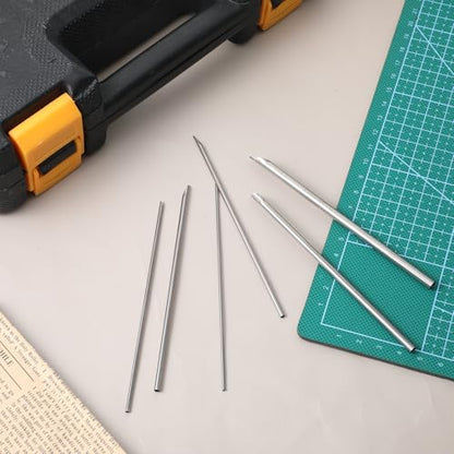 6 Pcs Stainless Steel Silver Hole Punch Circle Cutter, Circular Clay Hole Cutters Punch Clays Tools for Pottery Sculpting Crafts, Professional Drilling Tools with Storage Case (1.5/2/2.5/3/4/5 mm) - size: 1.5/2/2.5/3/4/5 mm