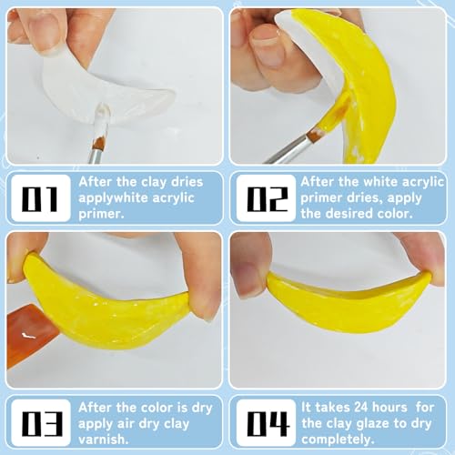 100ml Air Dry Clay Glaze, Air Dry Clay Varnish Can Not Only Used to Prevent Clay Cracking, Scratches, and Wear, Polymer Clay Glaze Can Also Having a Matte Glaze Effect (Matte) - size: A2-100ml-matte
