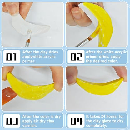 100ml Air Dry Clay Glaze, Air Dry Clay Varnish Can Not Only Used to Prevent Clay Cracking, Scratches, and Wear, Polymer Clay Glaze Can Also Having a Matte Glaze Effect (Matte) - size: A2-100ml-matte