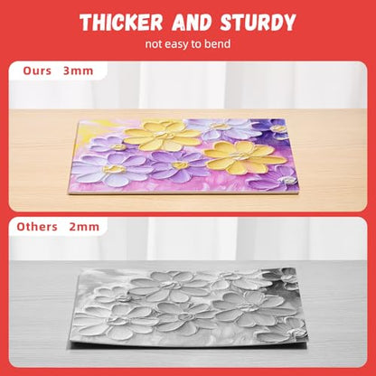 Simetufy Canvas Boards for Painting 52 Pack 8 x 10 Inch Blank Flat Canvas Panels 100% Cotton Pre-Primed for Acrylic & Oil Paint, Art Supplies for Kids & Adults - size: 8"x10"- 52 pack