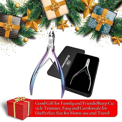 Cuticle Trimmer 3/4 Jaw Extremely Sharp Cuticle Nippers Scissors Stainless Steel Clippers Cutter Remover Pedicure Manicure Nail Tool, cuticle pusher, nail cuticle trimmer professional cuticle cutter - color: Cuticle Nippers/Colorful-b
