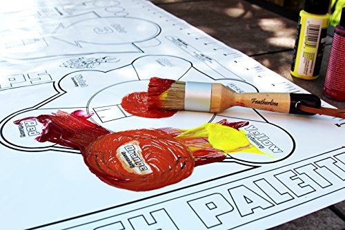 Surface Protector, Mess Mat, Art Mat, Craft Mat | Washable, Reusable | Protects Surfaces During Art and Craft Projects | Non Toxic Food Grade Silicone | Holds Firmly in Place