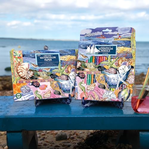 Watercolor Pad with Seashells by eeBoo - style: Seashells