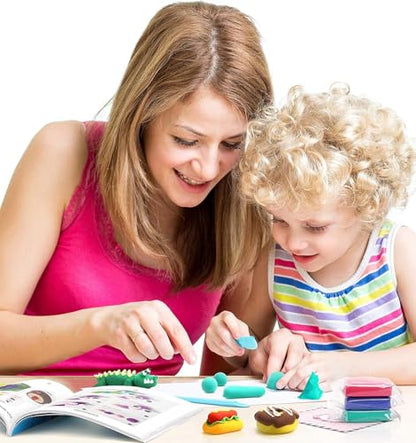 Sago Brothers Modeling Clay for Kids - Black,7 oz Molding Magic Clay for Kids Air Dry, Super Soft Clay for DIY Slime, Ultra Light Air Dry Modeling Clay for Toddlers Children Teens | Molding magic clay for kids air dry, super soft for DIY slime. Ultra ligh