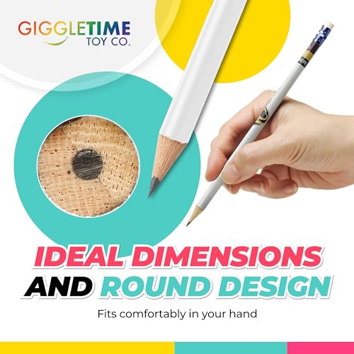 GRAPHITE Round Misprint Set – 2 HB Lead, Unsharpened with Erasers | Great for Drawing, Crafts, Gifts & Classroom Use – Box of 144