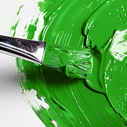 Mont Marte Discovery School Acrylic, Mid Green, 1/2 Gallon (2 Liter). Ideal for Students and Artists. Excellent Coverage and Fast Drying. Pump Lid Included. - color: Mid Green