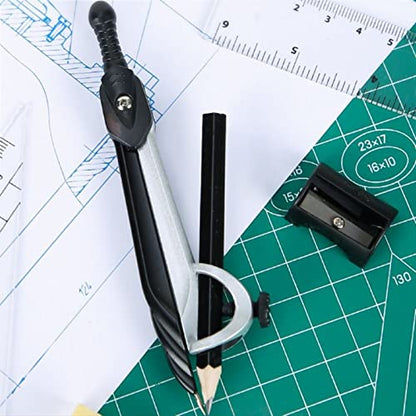 Drawing Compass Drafting Tools Mathematics Compass Geometry Drawing Compass Ruler Triangle Ruler Mathematics Tool Set School Desktop Supplies Math Ruler Kit