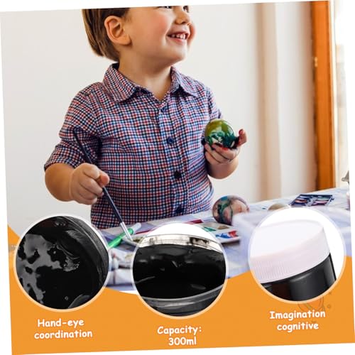 300ml Water Based Printing Ink Black Color Paste for Printmaking and DIY Painting Lightweight Portable Rubbing Paint Pigment Suitable for Beginners and Teachers