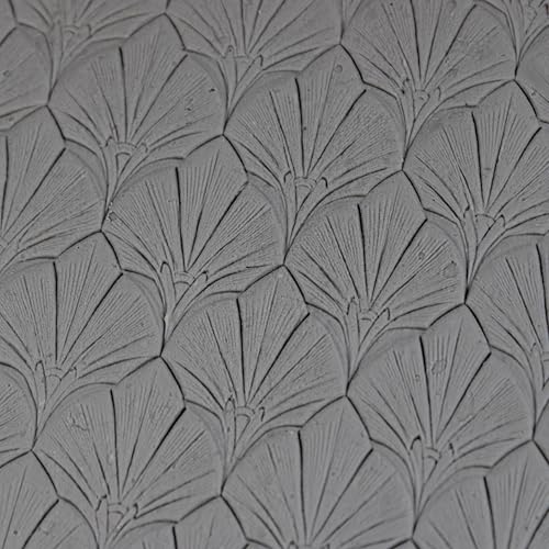 Art Deco Fan Pattern Clay Texture Roller 4" for Polymer Clay - color: Art Deco Fan Pattern Roller