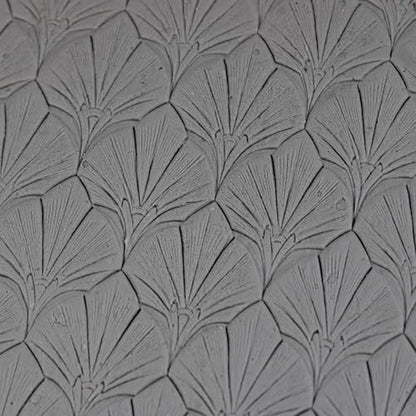 Art Deco Fan Pattern Clay Texture Roller 4" for Polymer Clay - color: Art Deco Fan Pattern Roller