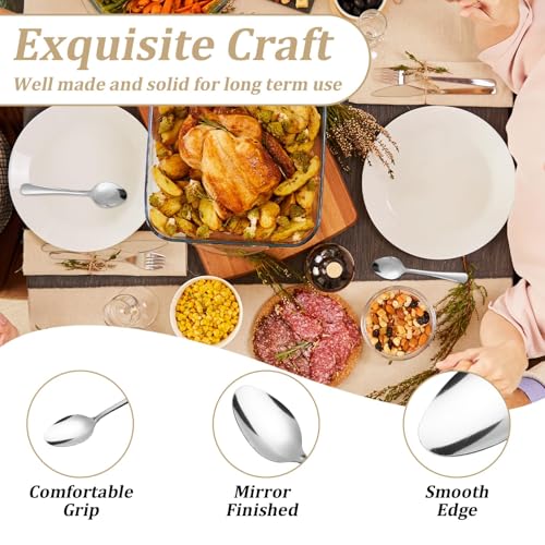 96 PCS Teaspoons Set - Windsor Stainless Steel Tea Spoons 5.9 Inch with Dishwasher Safe Small Spoons,Metal Dessert Spoon,Dinner Spoon Silverware for Home,Kitchen or Restaurant - size: 96PCS Tea Spoon