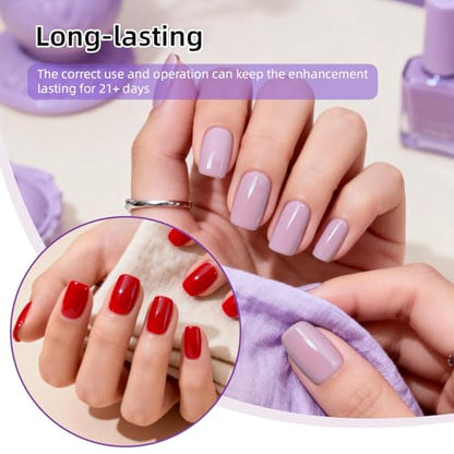 JODSONE 60 Pcs Gel Nail Polish Kit with U V Light Nail Drill 55 Colors Base Top Matte Coat Professional Gel Manicure Kits Soak Off Manicure Salon DIY at Home Gifts for Women - color: B33