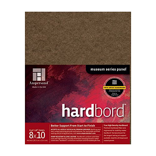 Ampersand Museum Series Hardbord for Painting and Mounting, 1/8 Inch Depth, 8X10 Inch (AMHB08) - color: 1/8 Inch Depth, size: 8X10