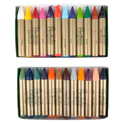 Crayola Portfolio Series Oil Pastels, Water Soluble, 24 Count, Colors May Vary - style: 24 Count