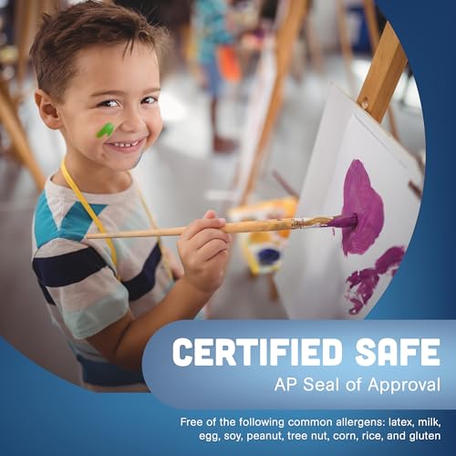 Constructive Playthings Washable Tempera Paint for Kids, Classroom Painting Supplies, Set of 4 Gallons, White - color: White, size: 128 Fl Oz (Pack of 4)