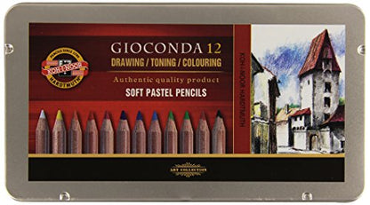 KOH-I-NOOR Artist's Soft Pastel Pencils (Set of 12)