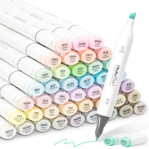 Ohuhu Markers + Bleedproof Marker Pad 7"x10"