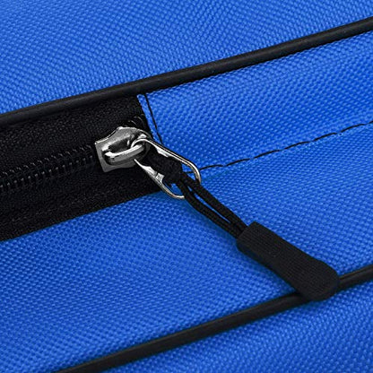 haozaikeji A3 Artist Portfolio Carry Case Bag Portable Waterproof Canvas Shoulder Bag Painting Pad Backpack for Sketching Painting Art Supplies with Shoulder Straps & Carry Handle - color: Dark Blue