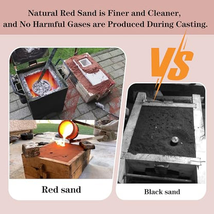 Natural Casting Sand Ultra-Fine（400Mesh） - Reusable Molding Clay for Detailed Metal Jewelry Casting, Suitable for replicas of metals such as gold, silver, copper, and reusable molding clay (12 lb) - size: 12LB