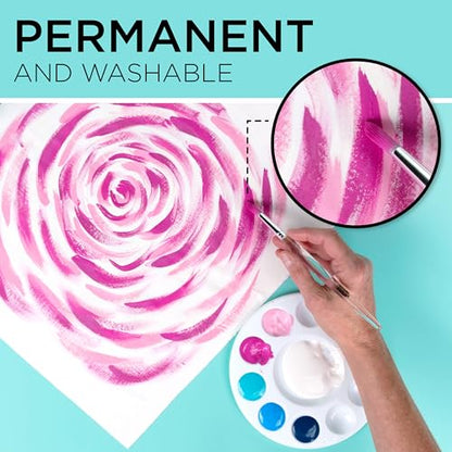 Tulip Soft Fabric Paint, Washable, Stays Soft and Flexible, Permanent Paint, for Light and Dark Fabrics, 2 fl oz, True Red - color: True Red