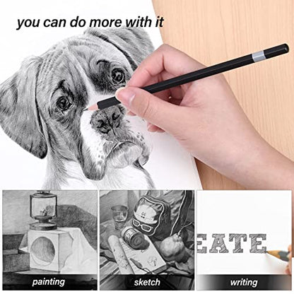 Professional Triangular Drawing Sketching Pencil Set,6H,4H,2H,H,HB,F,B,2B,3B,4B,6B,8B,10B,12B Graphite Shading Pencils Gift for Beginners,ProArtists,Drawing,Drafting,Sketching,Shading(14 Pcs)