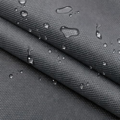 Waterproof Canvas Cloth Fabric by The Yard 60" W 600D Oxford Polyester Upholster Fabric Water Resistant Material for Outdoor Furniture Chair Cushion Cover DIY Sewing (3 Yards, Gray) - color: Gray, size: 3 Yards