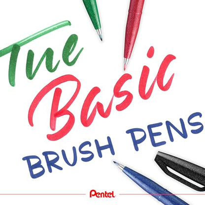 Pentel Brush Sign Pen - Blue (Pack of 10) - color: Blue