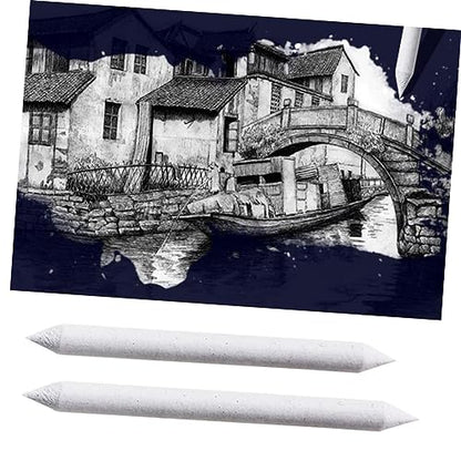 jojofuny 15-Piece Sketch Tool Set for Artists Paper Blending Stump and Tortillions Sandpaper Pencil Sharpener for Drawing and Blending Techniques