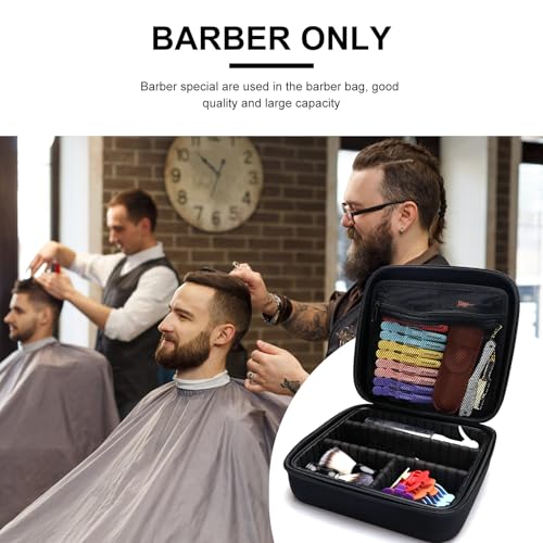 Barber Carrying Case,Barber Case, Stylist Tool Box Professional Salon Hair Cutting Grooming Kit Storage Organizer for Clippers, Scissors, Barber Supplies (Small) - size: Small