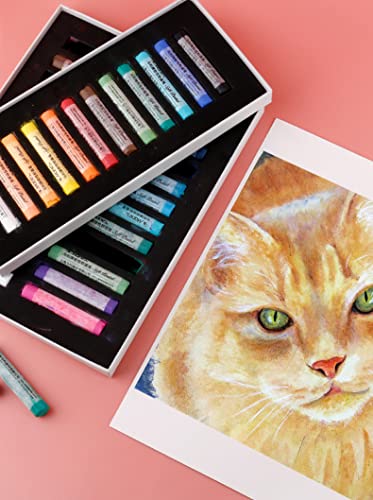 YYMIYU Soft Color Chalk Pastels for Professional Artist 12 Colour - color: Soft 12 Color