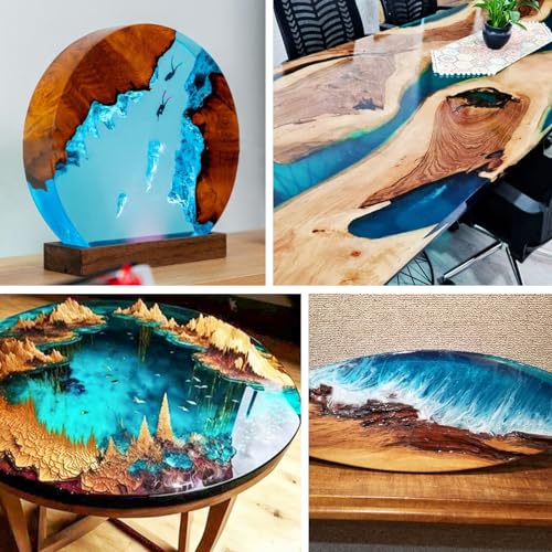 Deep Pour Epoxy Resin, 3 Gallon 2-4 inch Clear Epoxy Kit,Bubble Free Crystal Clear 2:1 Casting Resin,Low Viscosity Casting for River Table,Wood, Art Craft,Countertop - size: 3 gallon
