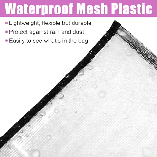 4PCS 25x19 Inch Art Portfolio Case, Posters Storage Bag, Zippered Storage Folder Bags with Handles, Waterproof Mesh Organizer for Posters, Artwork, Bulletin Boards and Scrapbooks