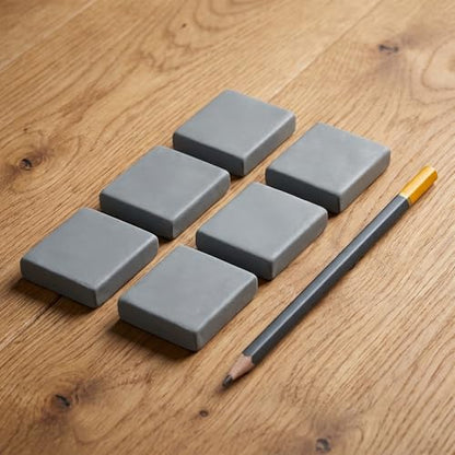 8 Pack Large Grey Kneaded Erasers Soft Pliable No Residue Art Erasers for Charcoal Pastel Graphite Sketching&Drawing Supplies