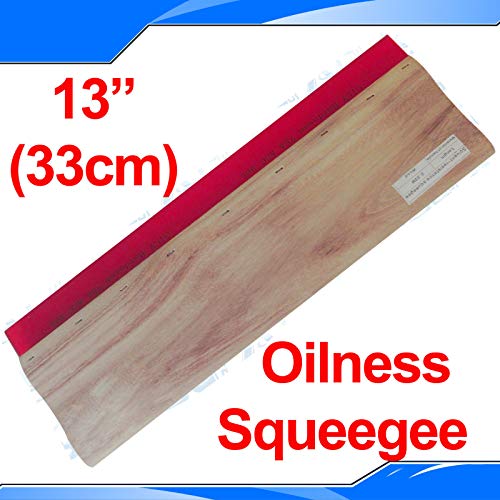 INTBUYING Screen Printing Squeegee Wooden Ink Scraper Kit 75 Durometer 4 inches Wide
