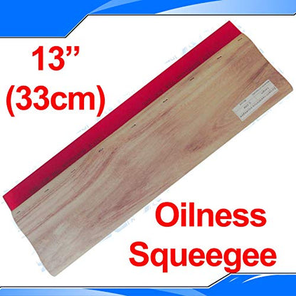INTBUYING Screen Printing Squeegee Wooden Ink Scraper Kit 75 Durometer 4 inches Wide