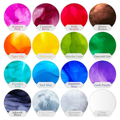 Single Bottles - Vibrant Professional Quality, Huge 20ml Bottles, Intensely Saturated, High Gloss, for Painting, Tumblers & Epoxy Resin Art (Radiant Pink)