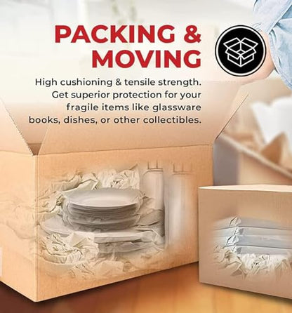 WAUPPY 400 Sheets Newsprint Packing Paper Sheets for Moving, Shipping, Box Filler, Wrapping and Protecting Fragile Items 10 Lbs (26” x 15”) - size: 400 Sheets (15"W x 26"L)